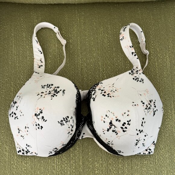 Cacique Women Bra 38DD Floral lace Underwired Lightly Lined Full Coverage - Picture 1 of 4